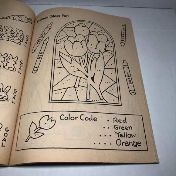 Vintage 1986 Golden Color / Activity Book So Much Fun Easter Coloring Book - Picture 7 of 14